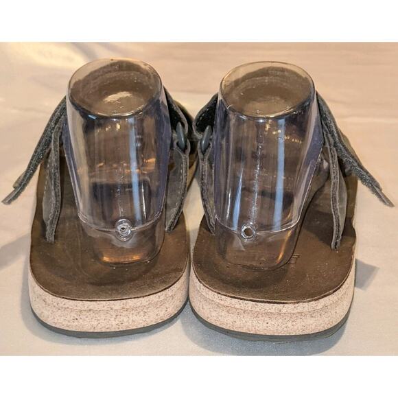 Teva Original Universal Slide Sandals Mens Size 11.5 Hook & Loop Olive / Gray - Picture 4 of 8